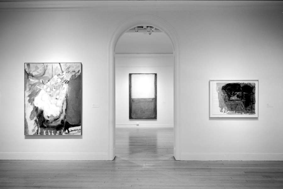 Installation view of New York School Abstraction on view