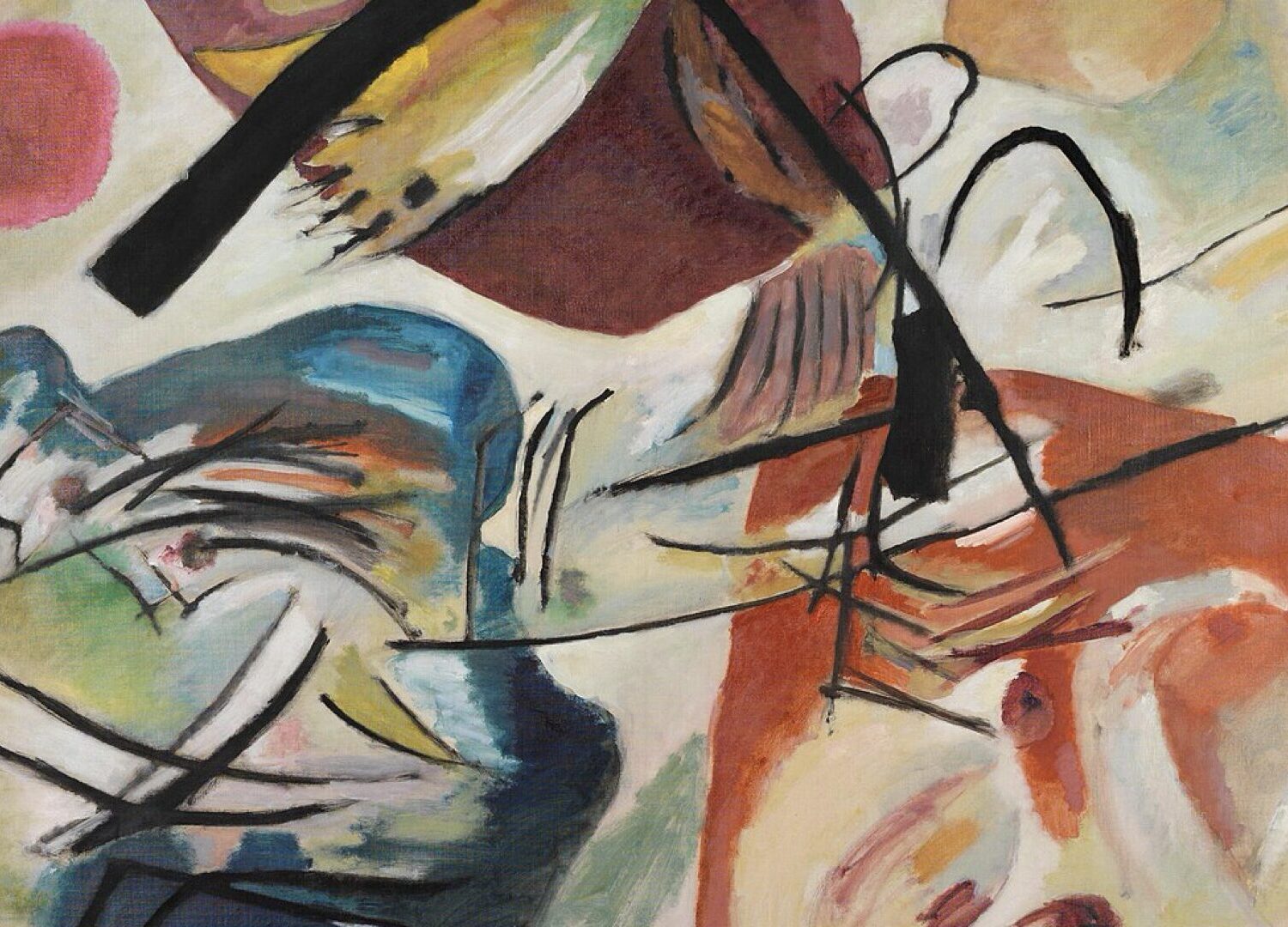 Mit Dem Schwarzen Bogen, 1912,Wassily Kandinsky