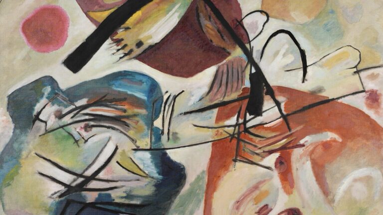 Mit Dem Schwarzen Bogen, 1912,Wassily Kandinsky